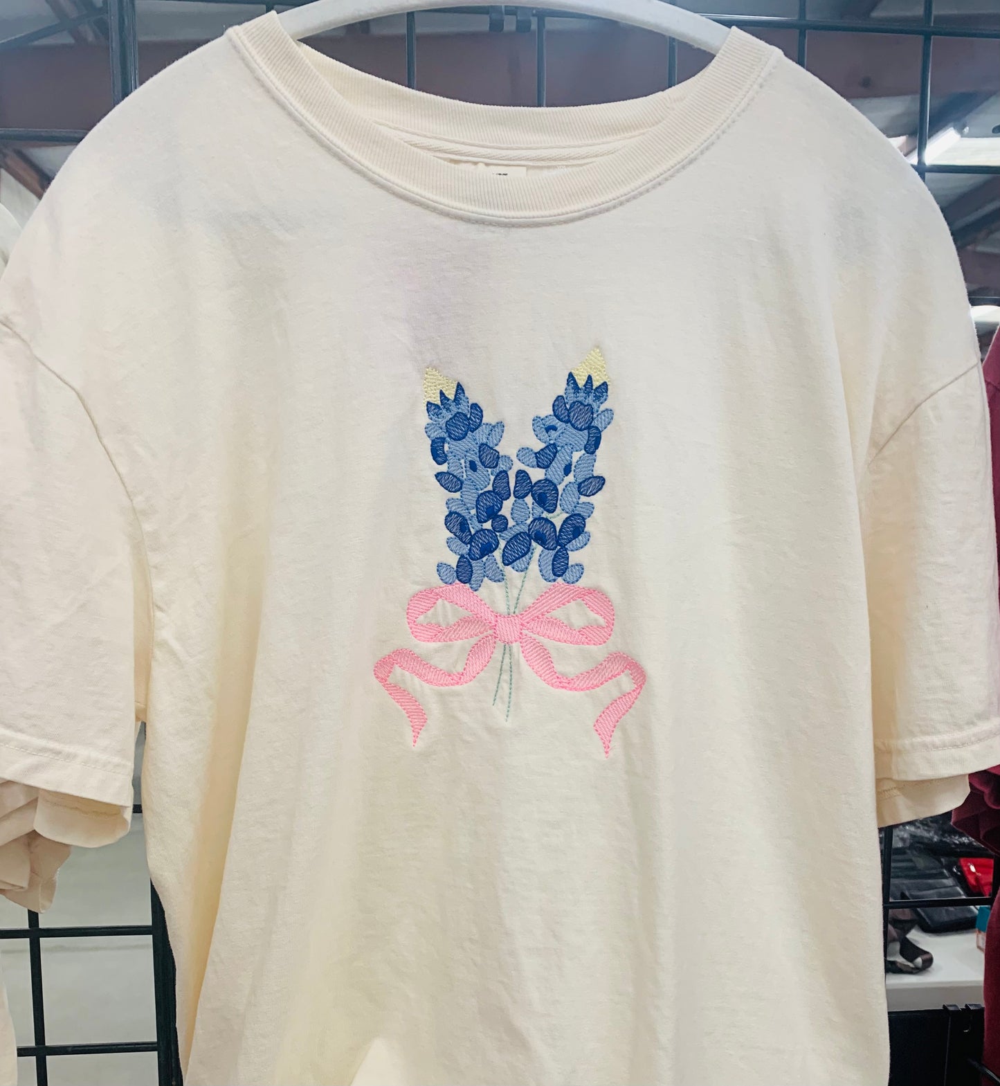 Embroidered Bluebonnet Tee