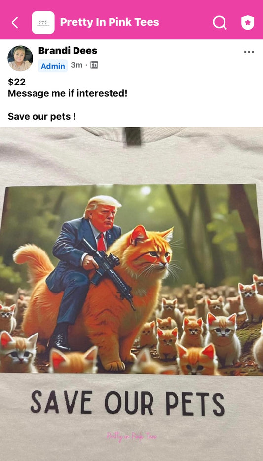 Trump- cats save our pets