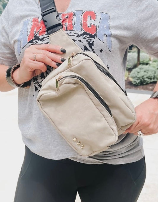 Cream Sling Bag